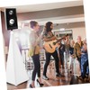 KICHOUSE 2pcs Speaker Stand Covers White Reusable Speaker Holder Stage
