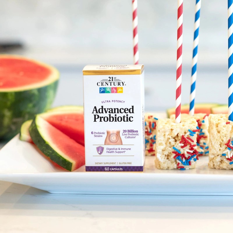 21St Century Advanced Probiotic 60 Capsules Digestive Immune Support Formula