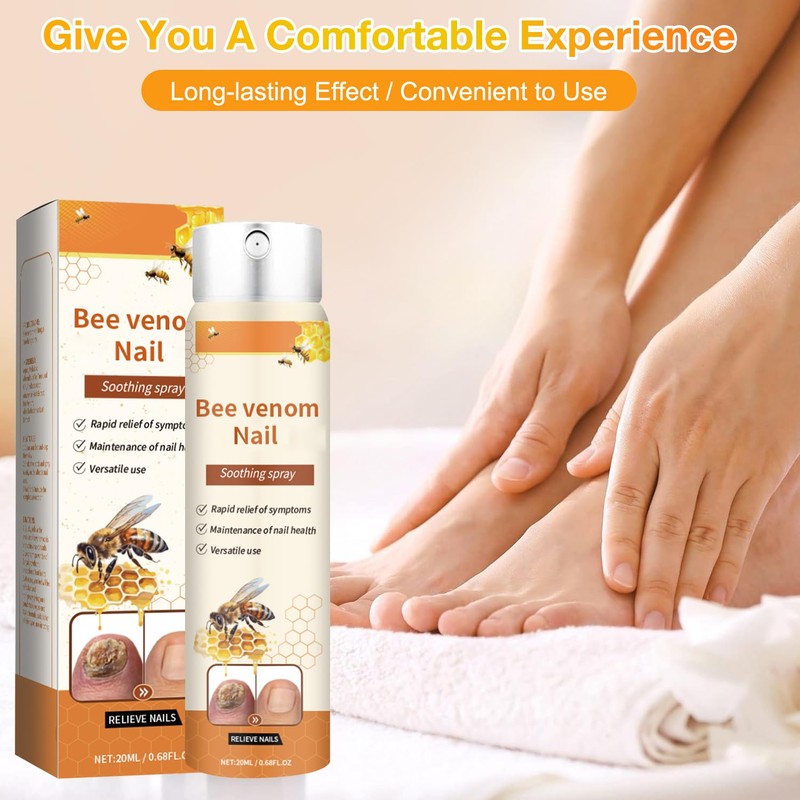 Bee Venom Nail Soothing Spray, Toe Nail Treatments for Damaged