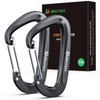 Brotree Carabiner, Load Capacity 12KN (1200kg), Mountain Button D-Ring, Lightweight
