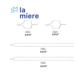 LA MIERE 100 Pcs Orthodontic Stainless Steel Preformed Ligature Wire, Ligature Ties Wire, SS, 0.012 Short