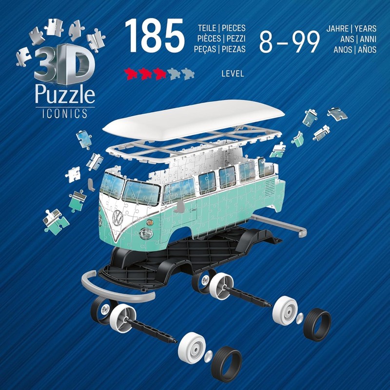 Ravensburger - Puzzle 3d Volkswagen T1 | Puzzle 3d Per
