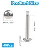 Yinpecly 40Pcs M4 x 25mm Truss Head Machine Screws for