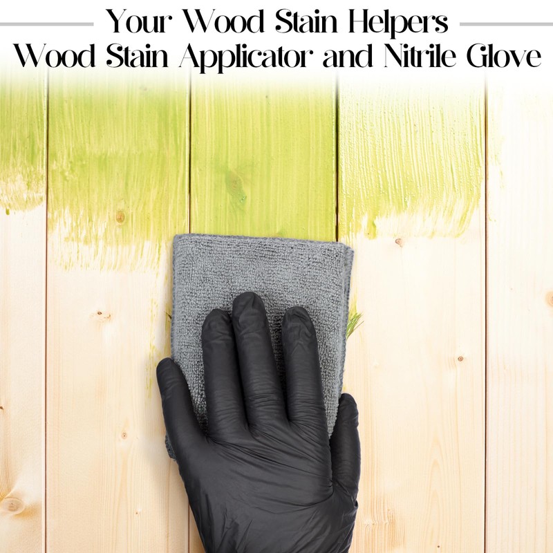 Ziliny 24 Set Wood Stain Applicators and Disposable Latex Gloves