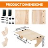 oyhqes Wooden Window Plant Shelf Stands, 22" Sill Extender for