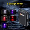 motomoyo V7 Mini Clip Torch 1100LM 4 Side Lights (Red/Blue/White/UV)