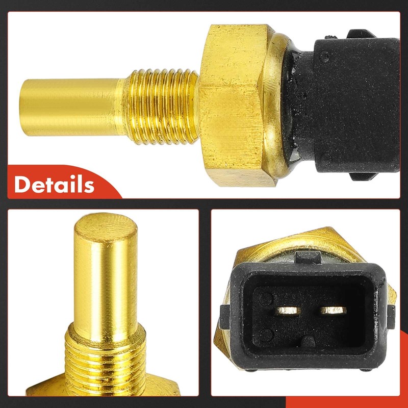 A-Premium Engine Coolant Temperature Sensor [2 Pins] Compatible with Volkswagen