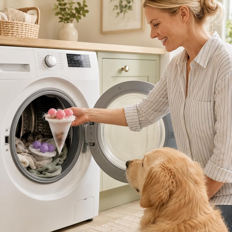9 Pcs Pet Hair Remover Washing Machine, Dog Hair Remover