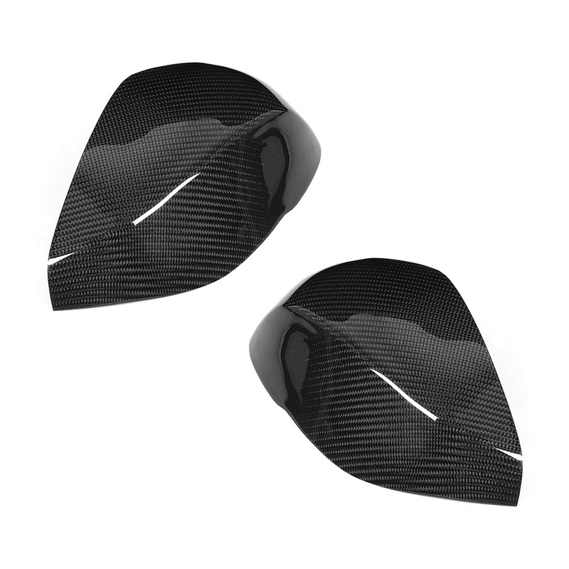 2pcs Carbon Fiber Rearview Mirror Cover Housing Fits for Infiniti
