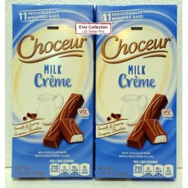 Choceur Milk Crème Smooth & Creamy European Chocolate 7.05oz 200g Bundle - 2 Bars