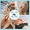 MARFOREVER 5 Pcs Crochet Rings Cat Crochet Tension Ring, Adjustable