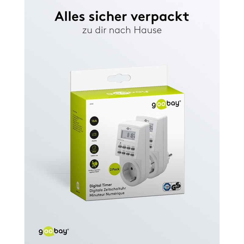 Goobay Digital Timer with Precise and Comfortable Control