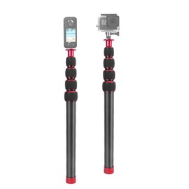 42.5in Camera Monopod Extension Rod, Telescopic Selfie Stick Long, Steady Photography Monopod, Lightweight and Portable, Tripod Extension Rod for Camera, Cell Phone, Easy to Carry