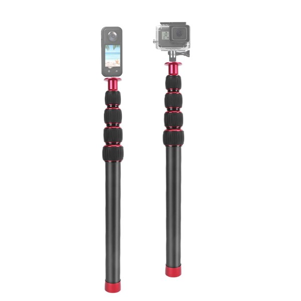 42.5in Camera Monopod Extension Rod, Telescopic Selfie Stick Long, Steady