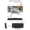 Projection Alarm Clock Mirror Screen USB Charging Snooze 180° Digital