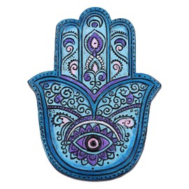 Nemesis Now Hamsa's Serenity Hand Incense Stick Burner, Blue, 12.5cm (Set of 4)