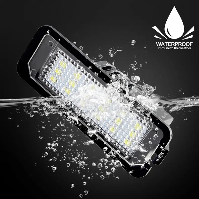 2pcs LED License Number Plate Light Lamp Canbus Compatible For