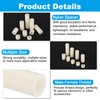 PATIKIL M5 Nylon Spacer Set, 100Pcs Non-Threaded ABS Round Spacer