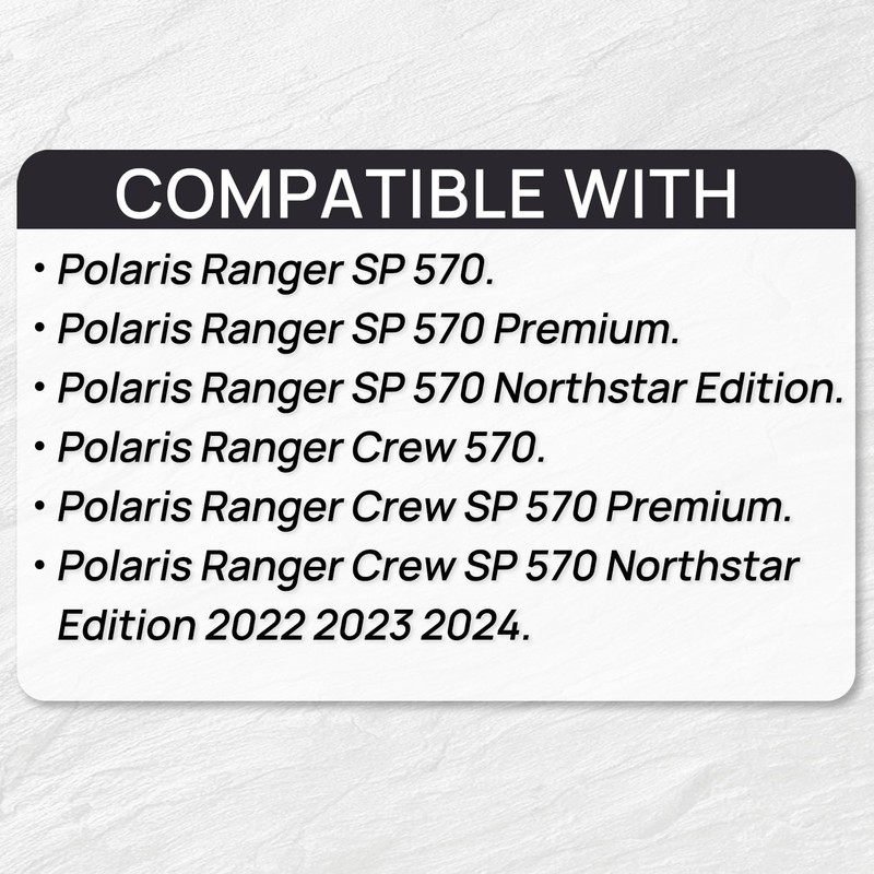 EZAPEX Bed Mat Liner Compatible with Polaris Ranger Crew SP