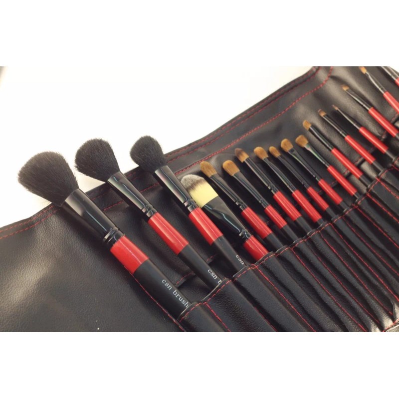 Cosna Kit De 22 Brochas Con Estuche Para Maquillaje Profesional