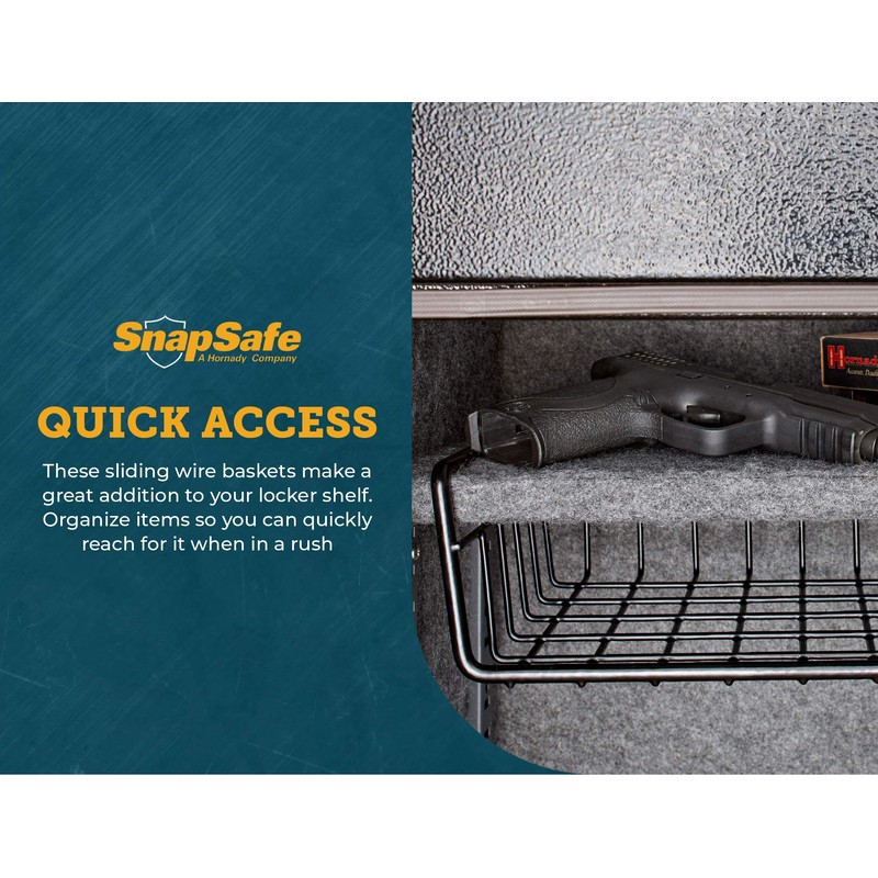 SnapSafe Hanging Shelf Document Basket, 76012 - Coated Wire Basket