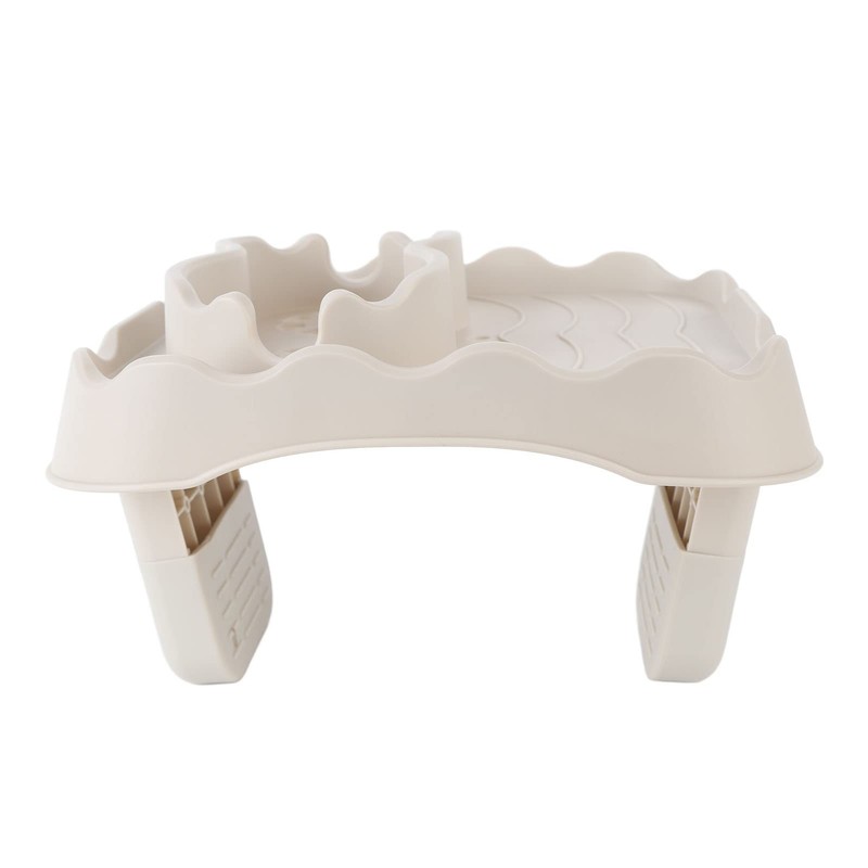 Adjustable Hot Tub Side Table Tray With Nonslip Drink Cup