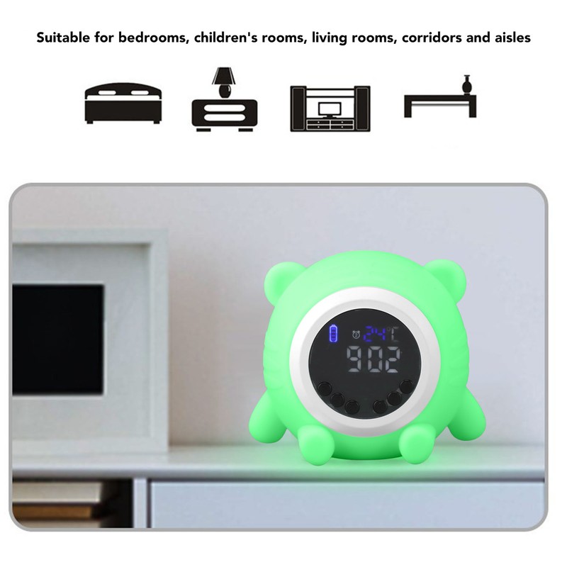 White Noise Alarm Clock Digital Rechargeable Bluetooth Alarm Clock 17