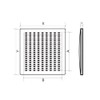 Prostko White Air Vent Grille - 250mm x 250mm /