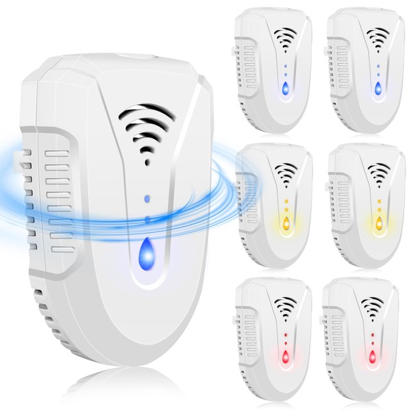 2025 Upgraded Ultrasonic Pest Repeller 6 Pack, Mouse Repellent Indoor
