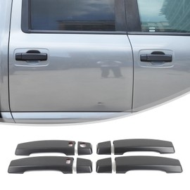 Hudiriy ABS Exterior Door Handle Protector Trim Frame Cover Compatible with Nissan Titan 2016-2023,Door Handle Cover,Car Door Handle Cover Frame Trim (Matt Black)