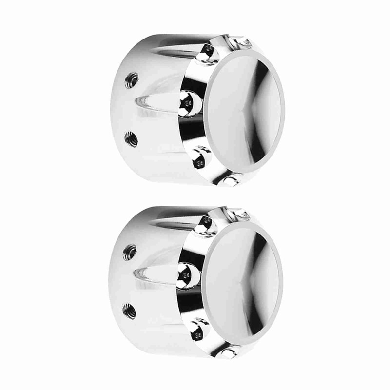 2pcs CNC Aluminum Motorcycle Front Axle Skull Nut Bolt Cover