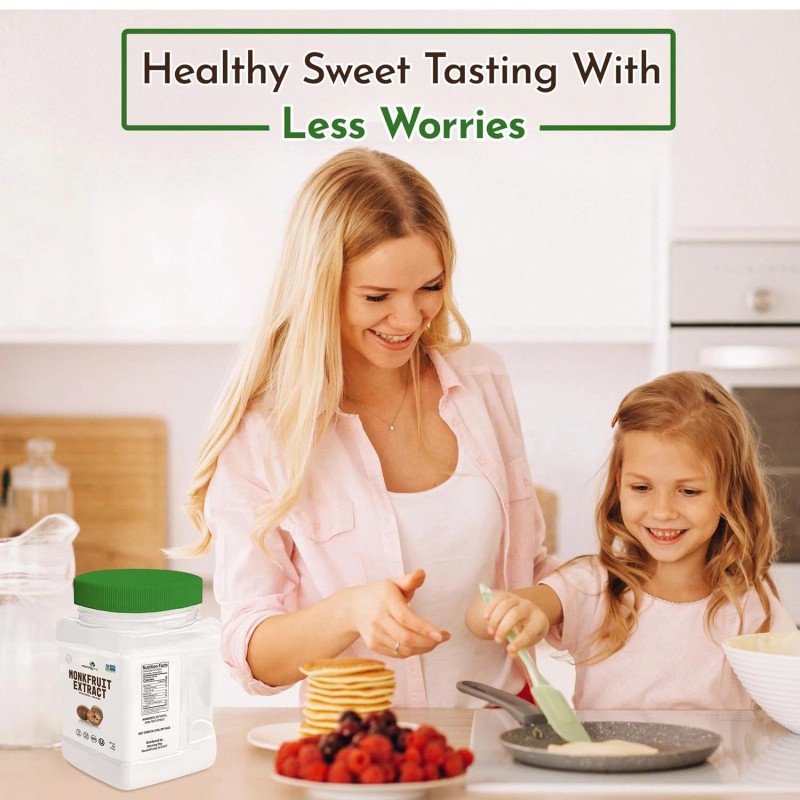 Morning Pep 100% Pure Monk Fruit extract sweetener, No Erythritol,