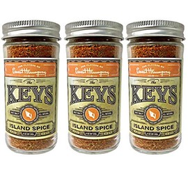The Flavors of Ernest Hemingway BBQ Rub Seasoning Spice, Handcrafted In Small Batches, Gluten-Free No MSG, Four Ounces (4 Ounce (Pack of 3), The Keys - Island Spice)