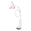 Long neck phone holder for desktop and bedside use:_White