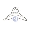 nip 2 x Medium 20mm Breastfeeding Cones for Natural Drinking
