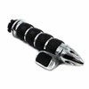 TDR Pair 1" Spike Chrome Hand Grips with Throttle Boss