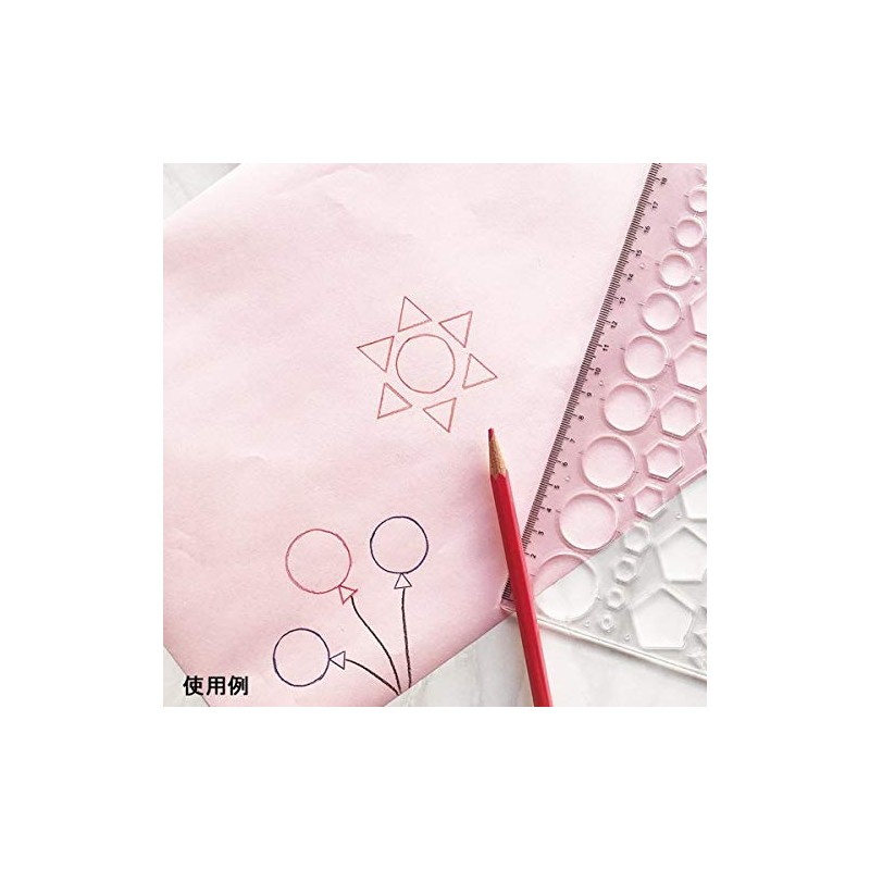 Nakatoshi Sangyo Co., Ltd. Pattern Template Ruler, 3.9 x 8.3