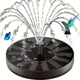 AMZtime Solar Bird Bath Fountain Solar Fountain Pump Solar Outdoor Fountains TOP
