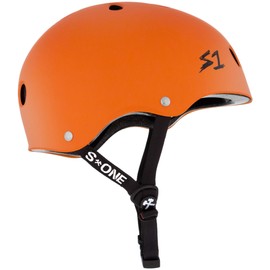 S1 Lifer Helmet for Skateboarding, BMX, and Roller Skating - EPS Fusion Foam, CPSC & ASTM Certified - Orange Matte Medium (21.5")