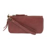 Joy Susan Chloe Zip Around Wallet Wristlet- Dusty Raspberry