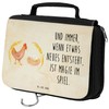 Mr. & Mrs. Panda Chicken Pride Toiletry Bag, brown, Hand