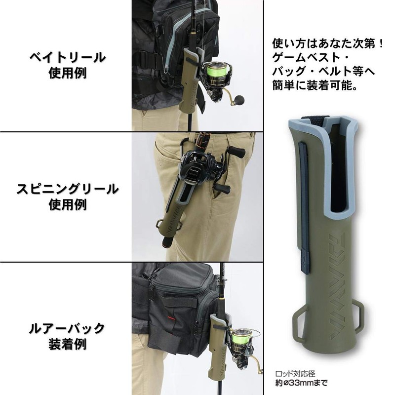 Daiwa HD Rod Holster, Various, Black