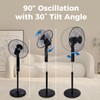 Aottop 16" Pedestal Fan with LED Display & Thermometer -