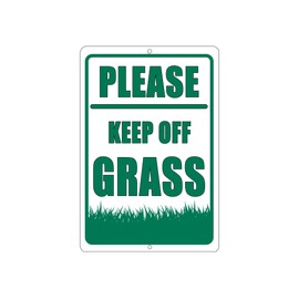 Rogue River Tactical Please Keep Off The Grass Metal Tin Sign Business Retail Store Home Large Restaurant Bar Office Hotel