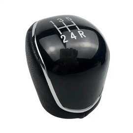 car passion Gear Shift Knob Fully Compatible with Ford Focus Fiesta Kuga Mondeo S-Max C-Max Galaxy Transit Gear Replacement Lens Grip (5 Speeds)