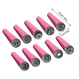Juego de Sellos para Decoración de Uñas, 6/10/15 Herramientas Para Hacer Punteado De Graffiti En Na-il Art, Profesional Patrones De Flores Para Diseños Mujeres, Nail Art Flower Stamp Pen(15 piezas)