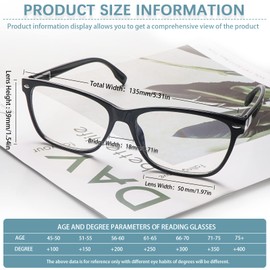 CLASAGA Progressive Multifocus Reading Glasses for Women, Blue Light Blocking Ladies Computer Readers with Spring Hinge (3 Mix Color, 3, multiplier_x)