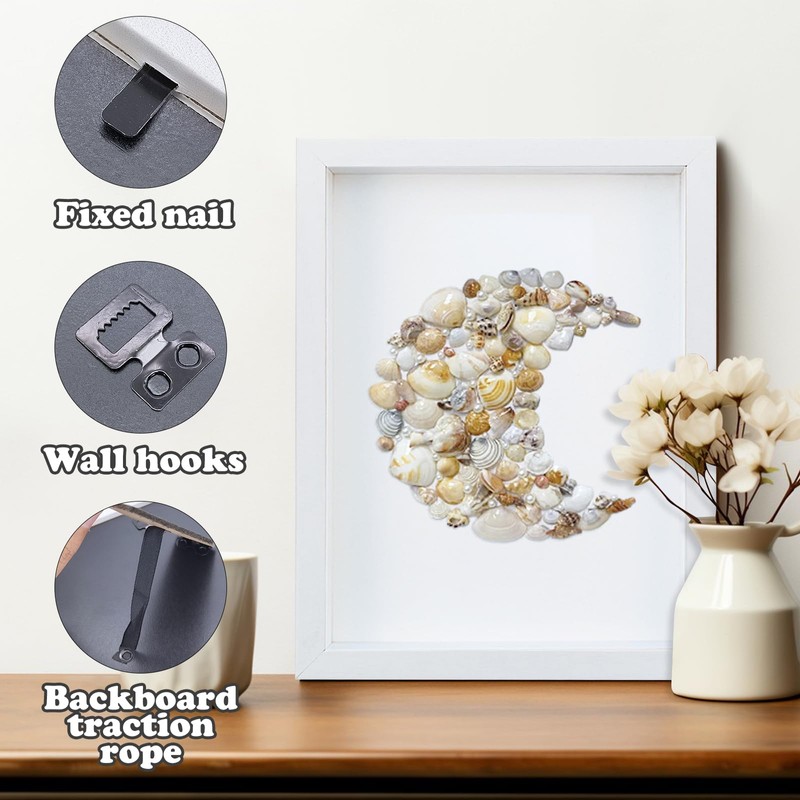 FuninCrea 3D Shadow Box Frame 3 cm Inner Depth Wooden