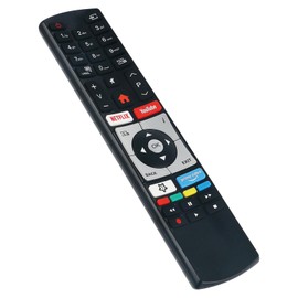 AULCMEET Remote Control RC4318P New Replace Universal Remote fit for Techwood Telefunken Kendo Finlux LCD TV D32H289N4CWI D39F502N4CW D40F289R4CW D40U298N4CWH D40U553M1CW D43U297N4CWH