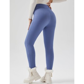 JK SUE JONES Women Winter Warm Thick Leggings Fleece Lined Jeggings Jeans Stretchy Soft Thermal Sherpa Pants Cashmere High Waist Tights